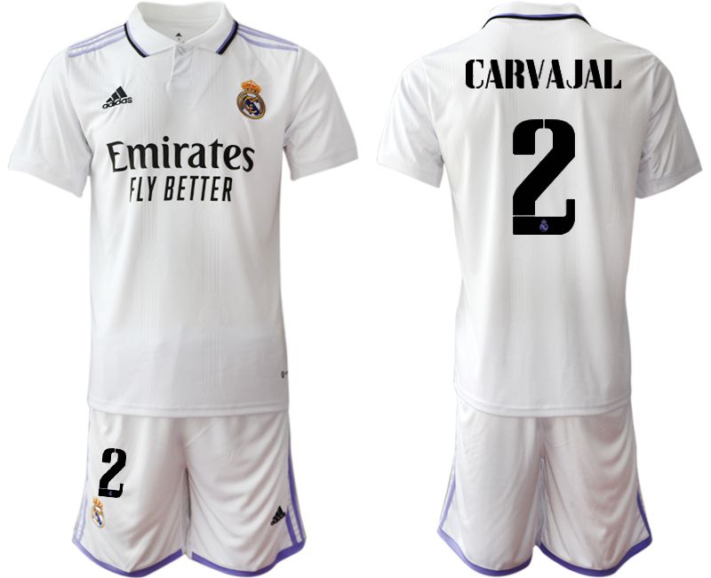 Men 2022-2023 Club Real Madrid home white #2 Soccer Jersey